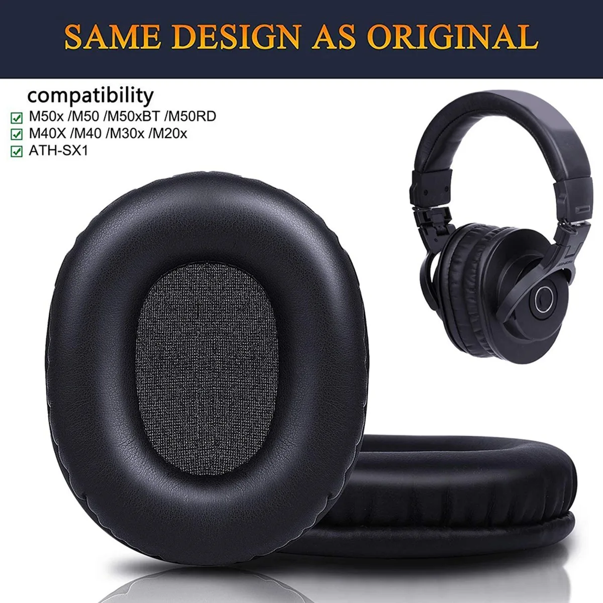 Audio Technica Headphone Ath-M20X - Сменные амбушюры для наушников M50X, совместимы