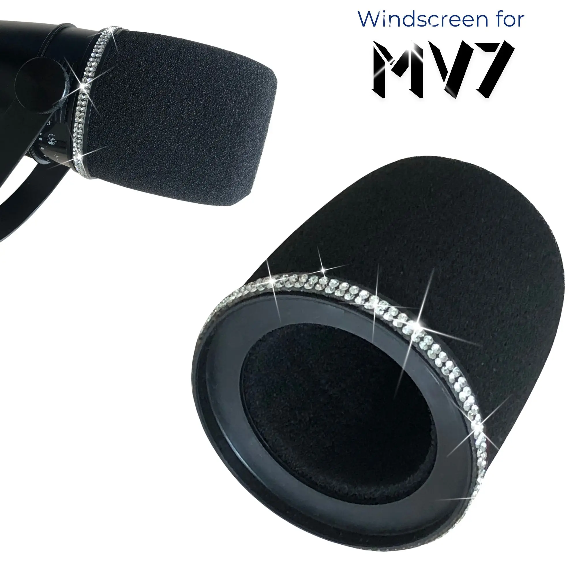 Shure Mic Sm7B - Блестящий пенопластовый поп-фильтр MV7 для Shure