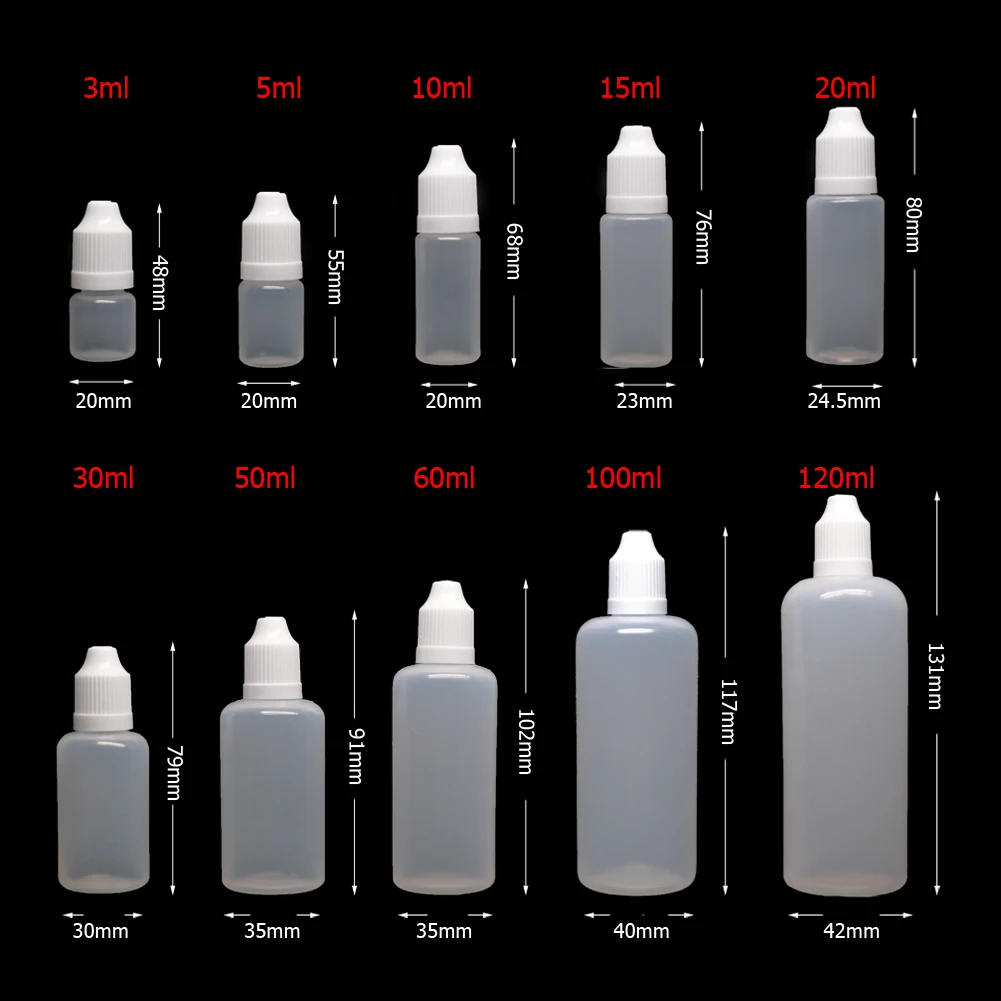 5 шт. X 5 мл-120 мл пластиковы – обзор и цена Juice Bottle Dropper