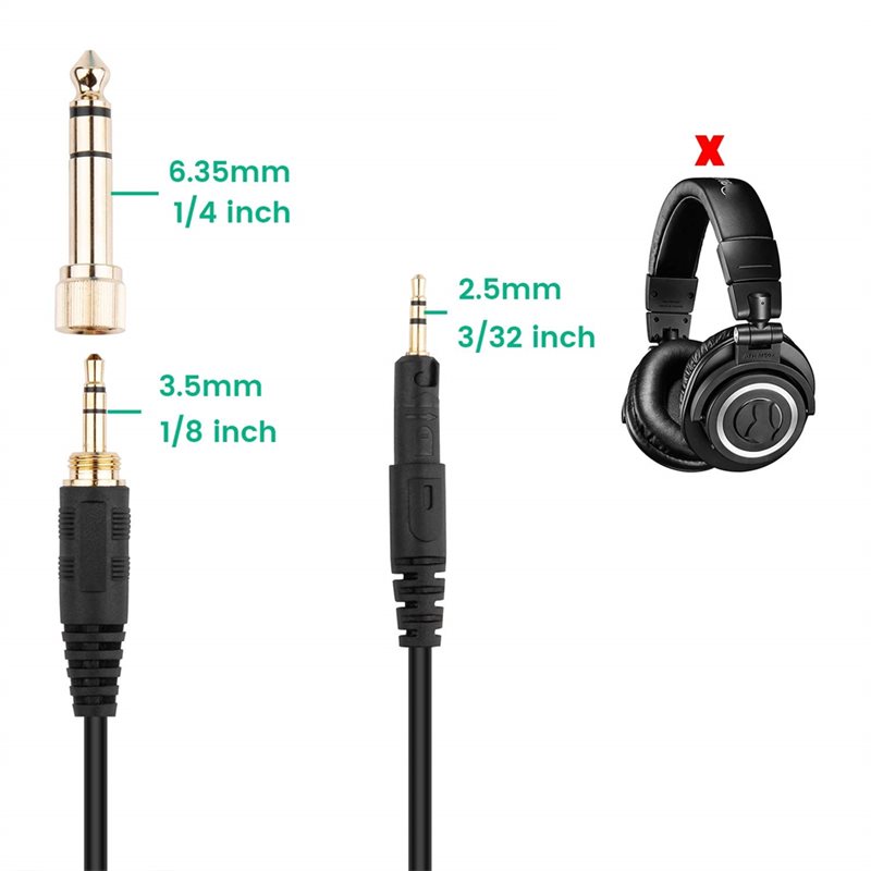 Кабель AB33-ATH-M50x, сменный  – обзор и цена Audio Technica Headphone Ath-M50X